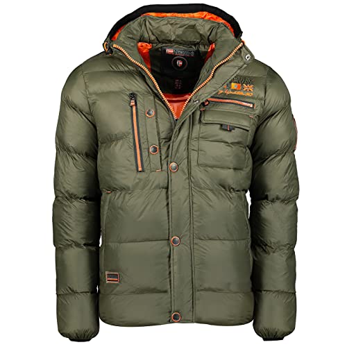 Geographical Norway Herren Steppjacke Citernier Kaki - XL - mit UD Beanie von Geographical Norway