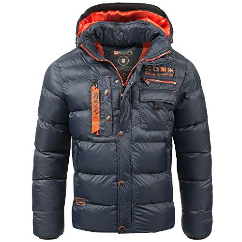 Geographical Norway Herren Steppjacke Citernier Navy - XL - mit UD Beanie von Geographical Norway