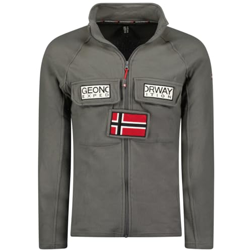 Geographical Norway Herren Tantouna Men Fz Pullover, Dunkelgrau, Large von Geographical Norway
