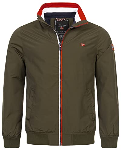 Geographical Norway Herren Übergangsjacke HerbstJacke Windbreaker Blouson Jacke Production H-H, Farbe:KAKI, Größe:XXL von Geographical Norway