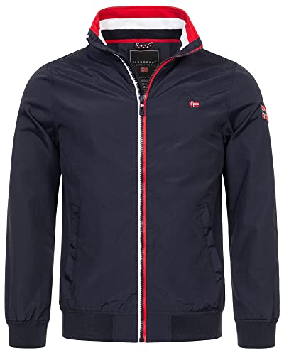 Geographical Norway Herren Übergangsjacke HerbstJacke Windbreaker Blouson Jacke Production H-H, Farbe:Navy, Größe:L von Geographical Norway
