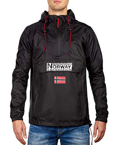 Geographical Norway Herren Windbreaker Regenjacke Black XXXL von Geographical Norway