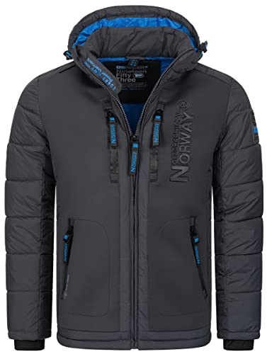 Geographical Norway Herren Winter Jacke Parka Steppjacke Kapuzenjacke Outdoorjacke Warm gesteppt FVS Production H-H, Farbe:Grau, Größe:L Geographical Norway Herren Winter Jacke Parka Steppjacke Kapuzenjacke Outdoorjacke Warm gesteppt FVS Production H-H, Farbe:Grau, Größe:L von Geographical Norway