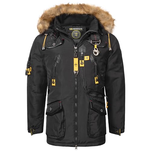 Geographical Norway Herren Winter Parka Agaros Black- 3XL von Geographical Norway