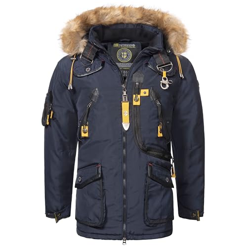 Geographical Norway Herren Winter Parka Agaros Navy- 5XL von Geographical Norway