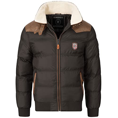 Geographical Norway Herren Winterjacke Abram Black -3XL - mit UD Beanie von Geographical Norway