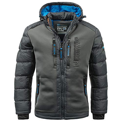 Geographical Norway Herren Winterjacke Beachwood Darkgrey -XL von Geographical Norway