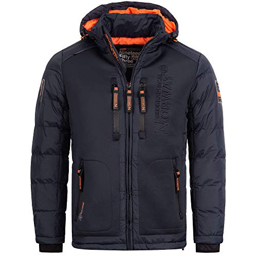 Geographical Norway Herren Winterjacke Beachwood Navy - S von Geographical Norway