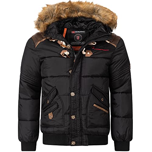 Geographical Norway Herren Winterjacke Belphegore Black -3XL - mit UD Beanie von Geographical Norway