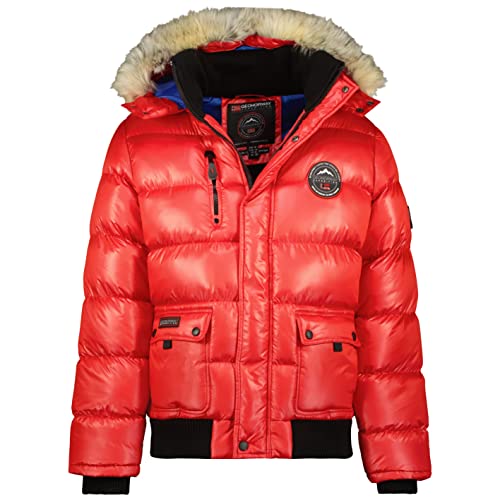 Geographical Norway Herren Winterjacke Bugs Red -XL - mit UD Beanie von Geographical Norway