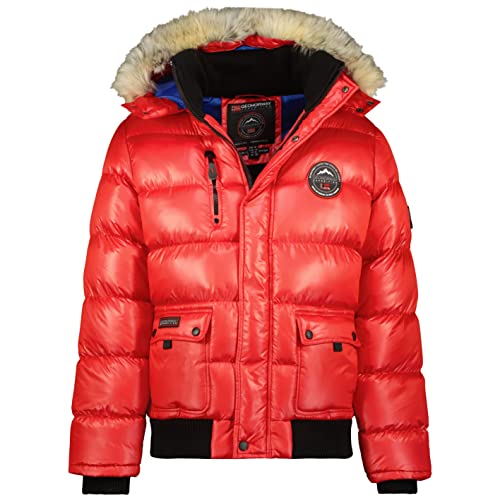 Geographical Norway Herren Winterjacke Bugs Red -XXL - mit UD Beanie von Geographical Norway