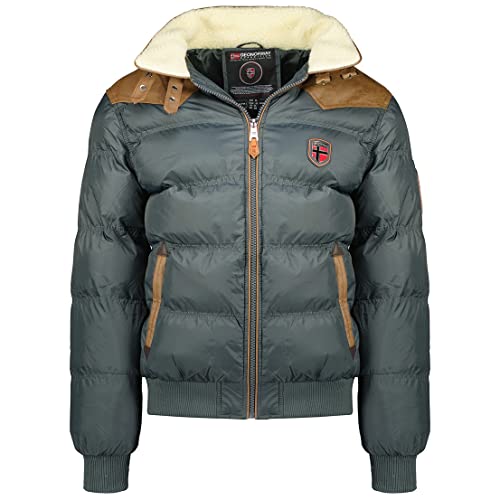 Geographical Norway Herren Winterjacke Stepp Jacke ABRAMOVITCH Brandiing- Production (XX LARGE, GRAU) von Geographical Norway
