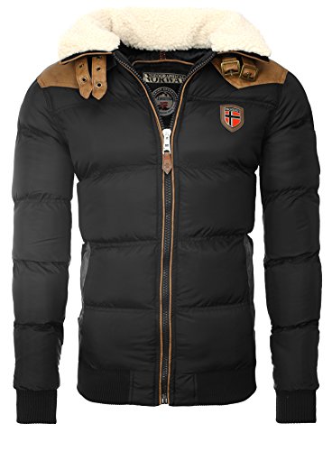 Geographical Norway Herren Winterjacke Steppjacke Jacke Herren ABRAMOVITCH (Schwarz, X Large) von Geographical Norway