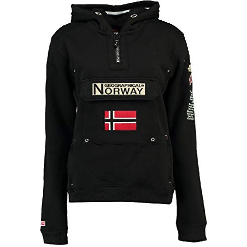 Geographical Norway Jungen Gymclass Kapuzenpullover, Schwarz, 8 años von Geographical Norway