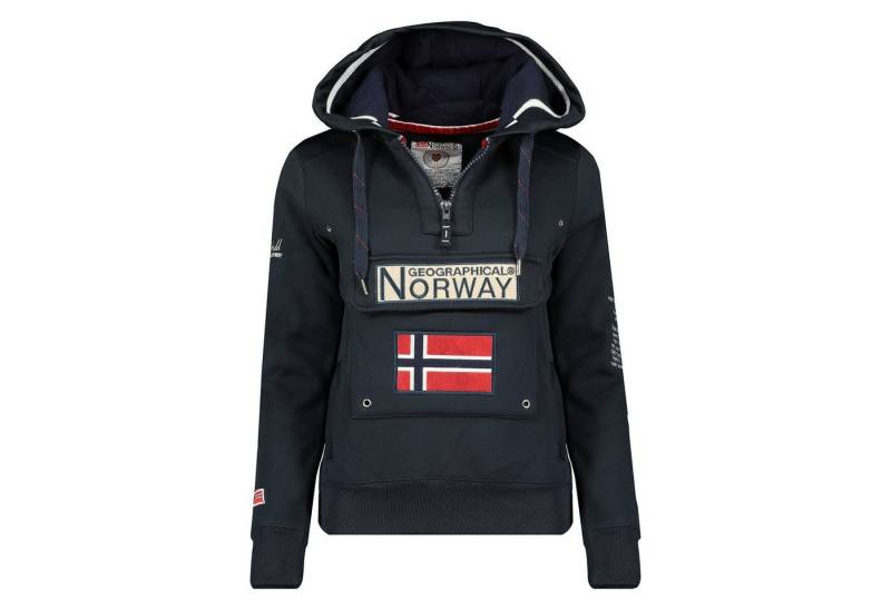 Geographical Norway Kapuzenpullover Gymclass by leyoley mit großer Bauchtasche und warmer Kapuze von Geographical Norway