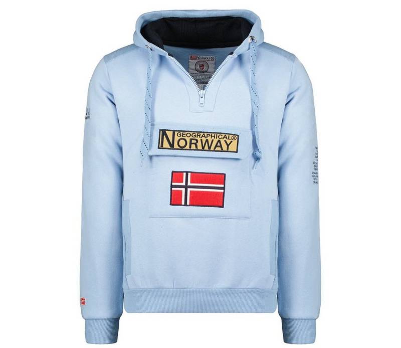 Geographical Norway Kapuzenpullover Gymclass by leyoley mit großer Bauchtasche und warmer Kapuze von Geographical Norway