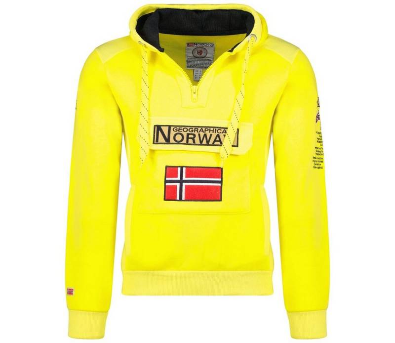 Geographical Norway Kapuzenpullover Gymclass by leyoley mit großer Bauchtasche und warmer Kapuze von Geographical Norway