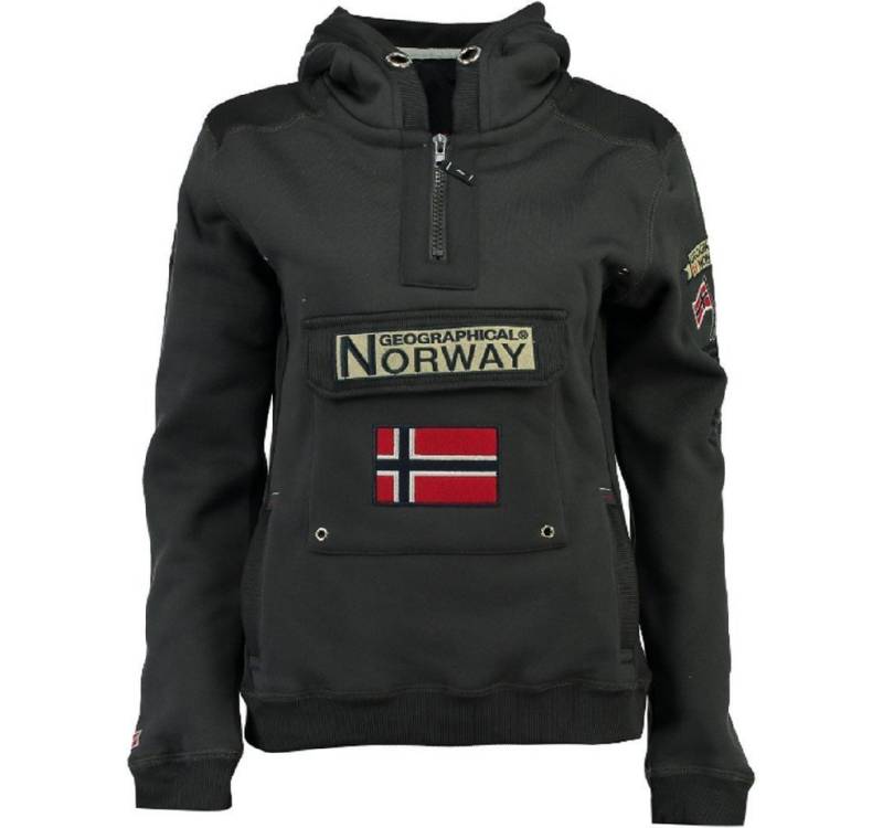 Geographical Norway Kapuzenpullover Gymclass by leyoley mit großer Bauchtasche und warmer Kapuze von Geographical Norway