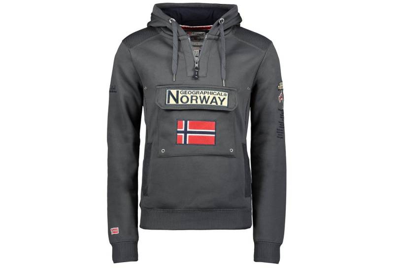 Geographical Norway Kapuzenpullover Gymclass by leyoley mit großer Bauchtasche und warmer Kapuze von Geographical Norway