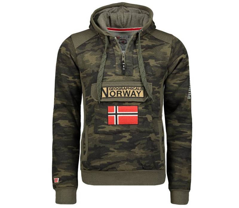 Geographical Norway Kapuzenpullover Gymclass by leyoley mit großer Bauchtasche und warmer Kapuze von Geographical Norway