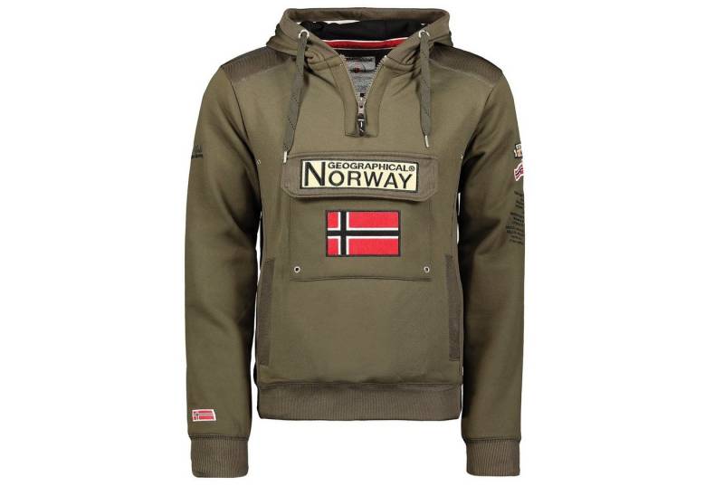 Geographical Norway Kapuzenpullover Gymclass by leyoley mit großer Bauchtasche und warmer Kapuze von Geographical Norway