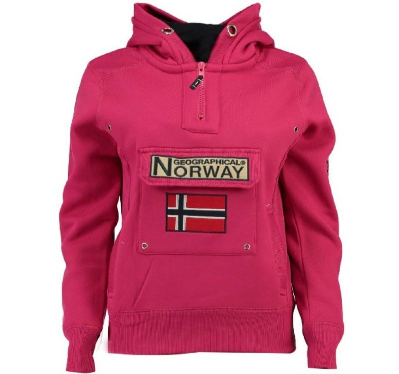Geographical Norway Kapuzenpullover Gymclass by leyoley mit großer Bauchtasche und warmer Kapuze von Geographical Norway