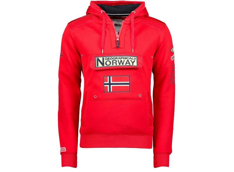 Geographical Norway Kapuzenpullover Gymclass by leyoley mit großer Bauchtasche und warmer Kapuze von Geographical Norway