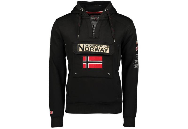 Geographical Norway Kapuzenpullover Gymclass by leyoley mit großer Bauchtasche und warmer Kapuze von Geographical Norway
