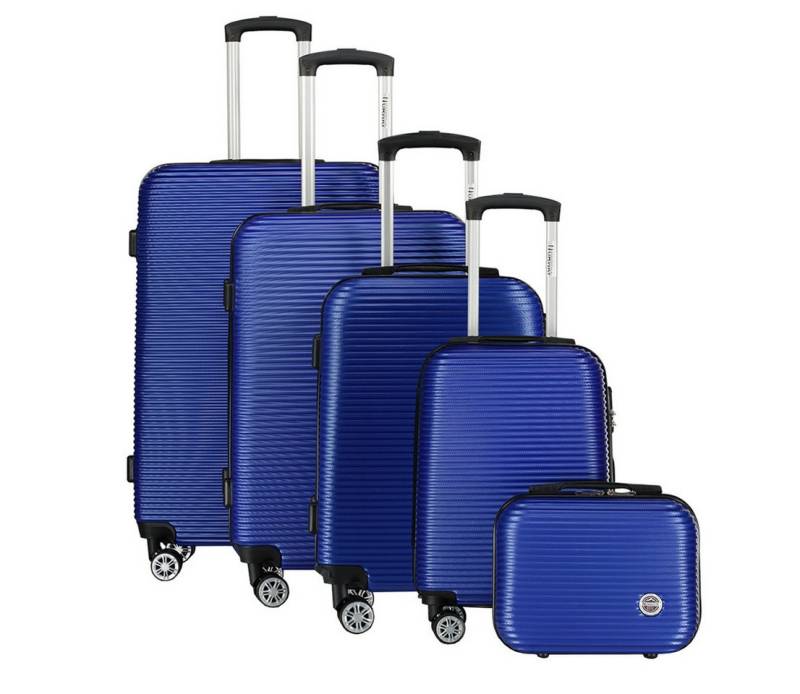 Geographical Norway Kofferset Robuste Rollkoffer Solomun, 4 Rollen, (5 tlg) von Geographical Norway