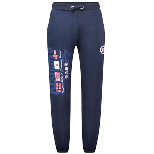 Geographical Norway Maturo Men - Jogginghose Style - Sportbekleidung Komfortabel Weich - Überbekleidung Mann Lässige Baumwolle - Herbst Winter Frühling Sommer (MARINE BLAU M) von Geographical Norway