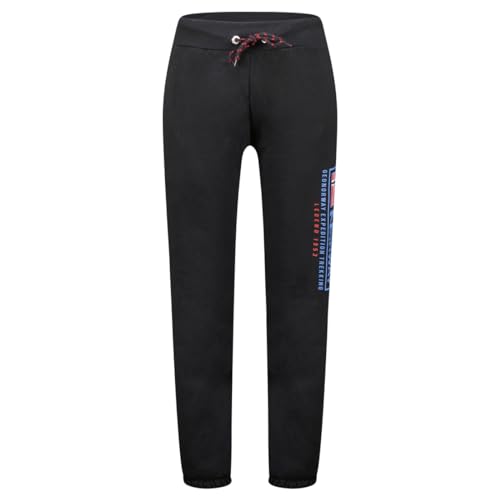 Geographical Norway Moffroy Men - Jogginghose Style - Sportbekleidung Komfortabel Weich - Überbekleidung Mann Lässige Baumwolle - Herbst Winter Frühling Sommer (SCHWARZ XXL) von Geographical Norway