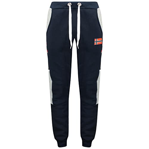 Geographical Norway Molem Men - Jogginghose mit Aufdruck Casual Style - Kleidung Qualität Sport Bequem Weich - Herren Jogginghose Lässig Baumwolle (Marineblau 3XL) von Geographical Norway