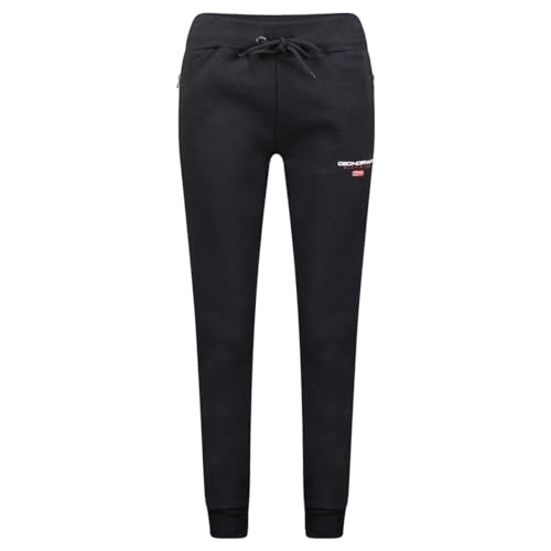 Geographical Norway Mtartar Lady - Jogginghose Frau - Trainingshosen Sport Fitness Running - Überbekleidung Yoga Damen Taschen Baumwolle - Frauen Spring Winter (SCHWARZ XL) von Geographical Norway