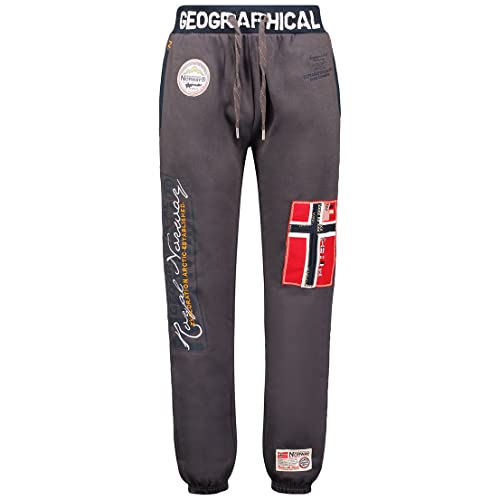 Geographical Norway Myer Men Distribrands - Jogginghose Herren Casual Style - Kleidung Qualität Sport Bequem Weich - Herren Jogginghose Baumwolle (Dunkelgrau XXL) von Geographical Norway