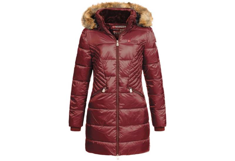 Geographical Norway Parka Damen Outdoor Winter Jacke Mantel Parka lang geschnitten ABE von Geographical Norway