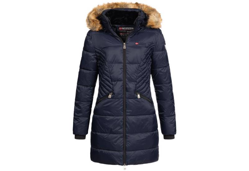 Geographical Norway Parka Damen Outdoor Winter Jacke Mantel Parka lang geschnitten ABE von Geographical Norway