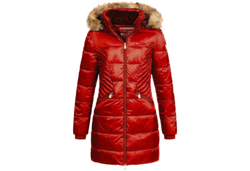 Geographical Norway Parka Damen Outdoor Winter Jacke Mantel Parka lang geschnitten ABE von Geographical Norway