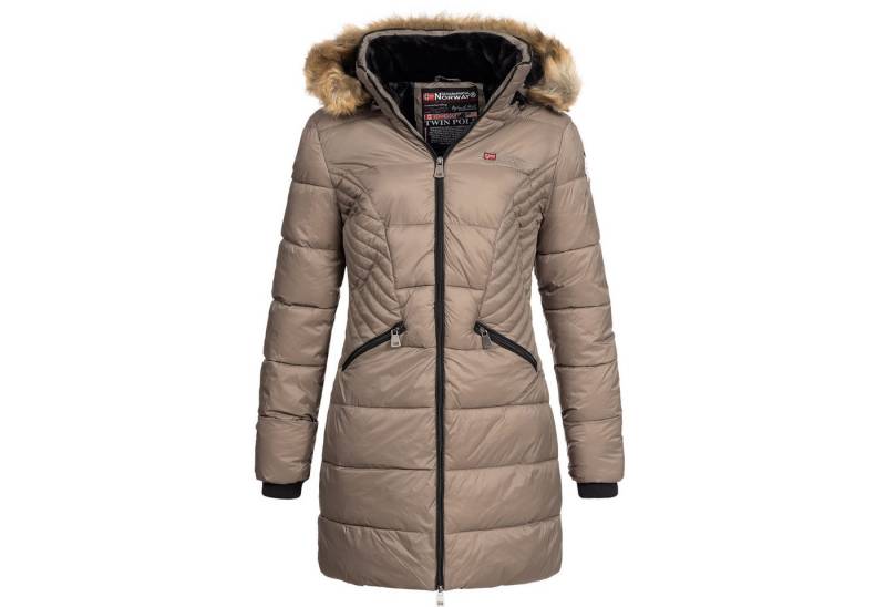 Geographical Norway Parka Damen Outdoor Winter Jacke Mantel Parka lang geschnitten ABE von Geographical Norway