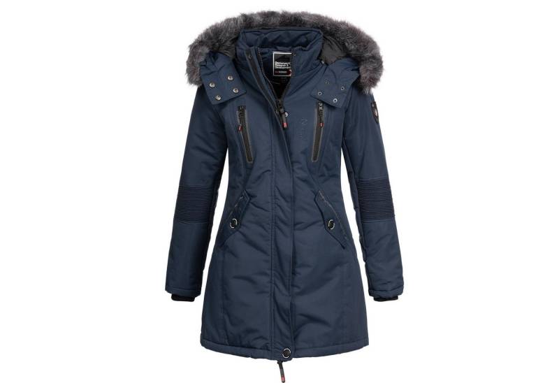 Geographical Norway Parka Damen Outdoor Winter Jacke Mantel lang geschnitten von Geographical Norway