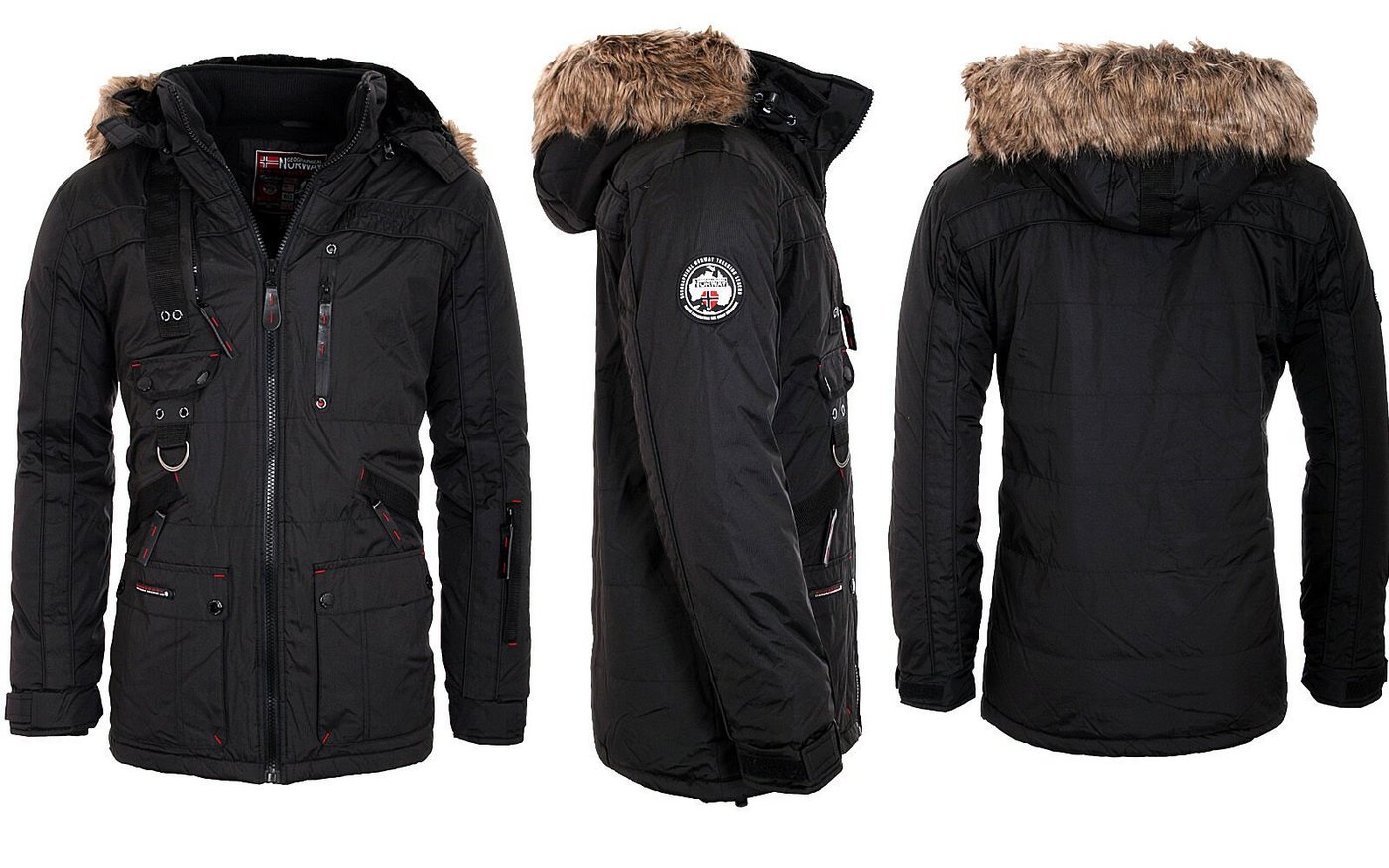 Geographical Norway Parka Herren Winter Jacke Parka Outdoor Funktionsjacke Anorak Winterparka von Geographical Norway