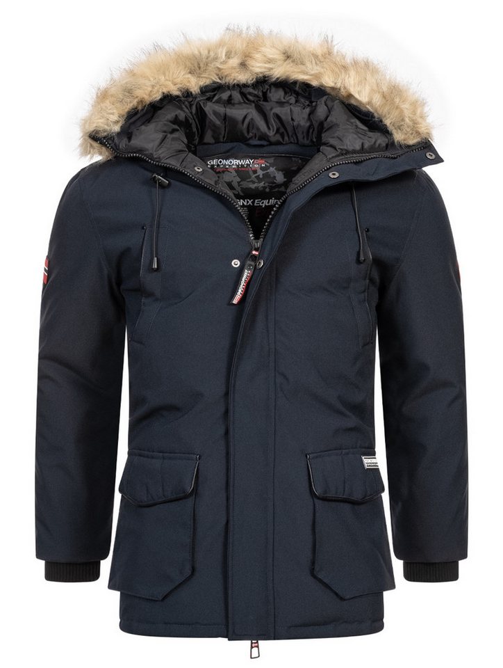 Geographical Norway Parka Herren Winter Jacke Outdoorjacke Winter Parka warm gesteppt Steppjacke von Geographical Norway