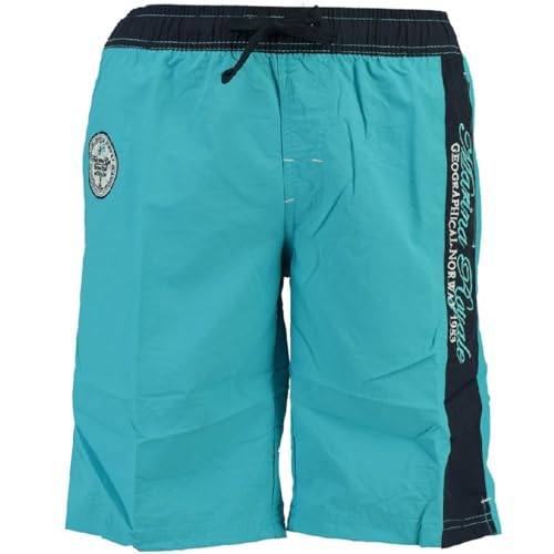 Geographical Norway Quannee Badehose für Meer, Boxershorts (L, Hellblau), hellblau von Geographical Norway