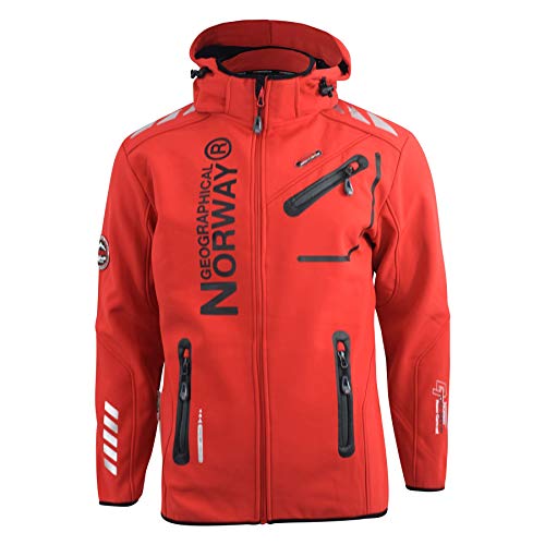 Geographical Norway Richier Royaute Herren Softshell Jacke Outdoor Funktionsjacke Rot, L von Geographical Norway
