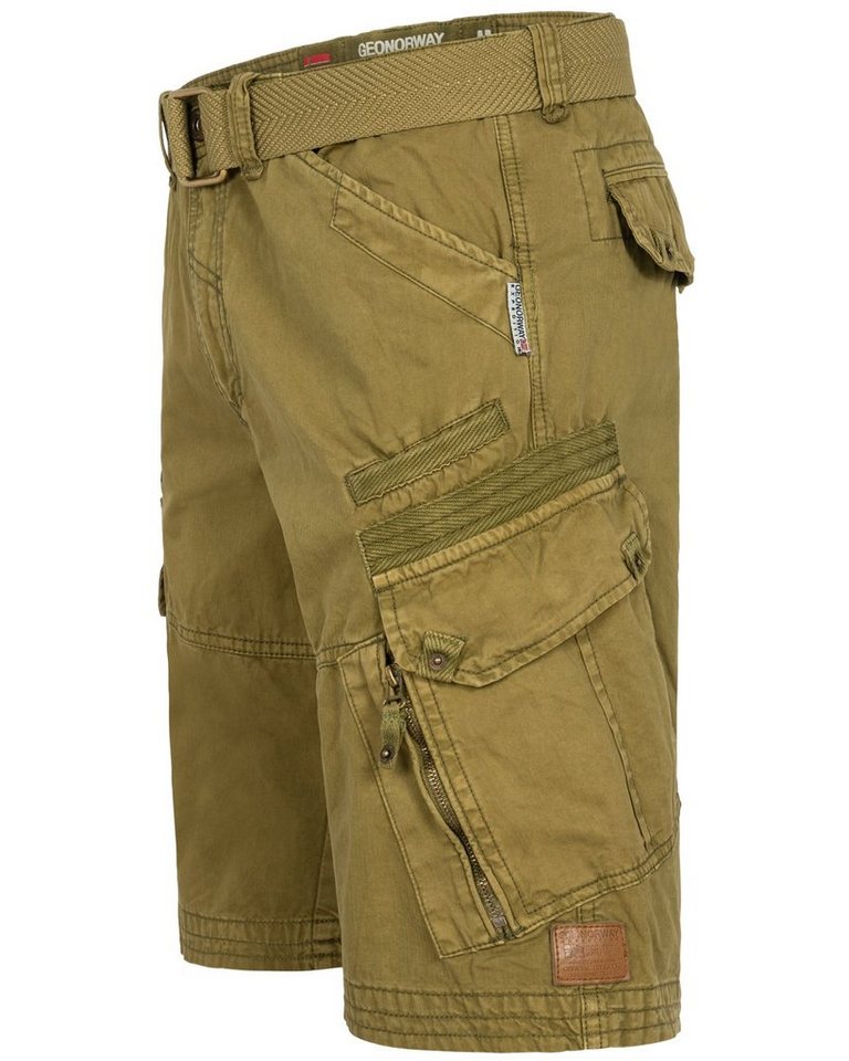 Geographical Norway Shorts Cargo Shorts kurze Hose knielang Short Bermuda Sommer Urlaub Freizeit von Geographical Norway