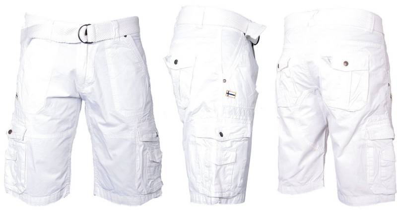 Geographical Norway Shorts Cargo Shorts kurze Hose knielang Short Bermuda Sommer Urlaub Freizeit von Geographical Norway
