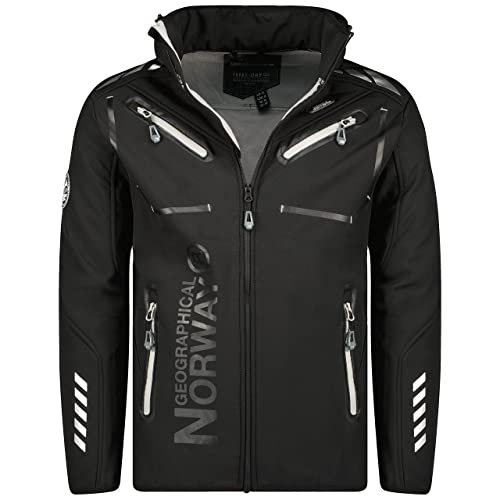 Geographical Norway Rainman Softshell Jacke Schwarz/Silber S von Geographical Norway