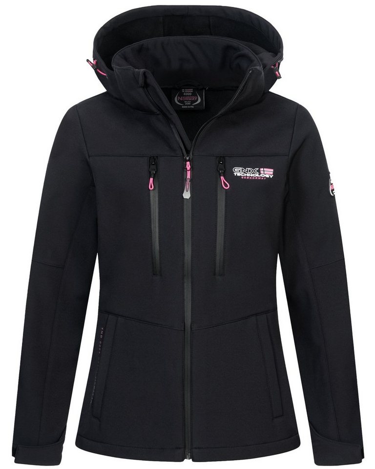 Geographical Norway Softshelljacke Damen Frühlings Jacke Softshell Jacke Outdoor Regen Übergangs Jacke von Geographical Norway