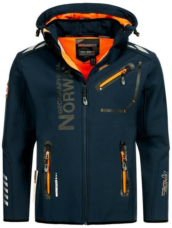 Geographical Norway Softshelljacke Herren Frühlings Jacke Softshell Jacke Outdoor Regen Übergangs Jacke von Geographical Norway