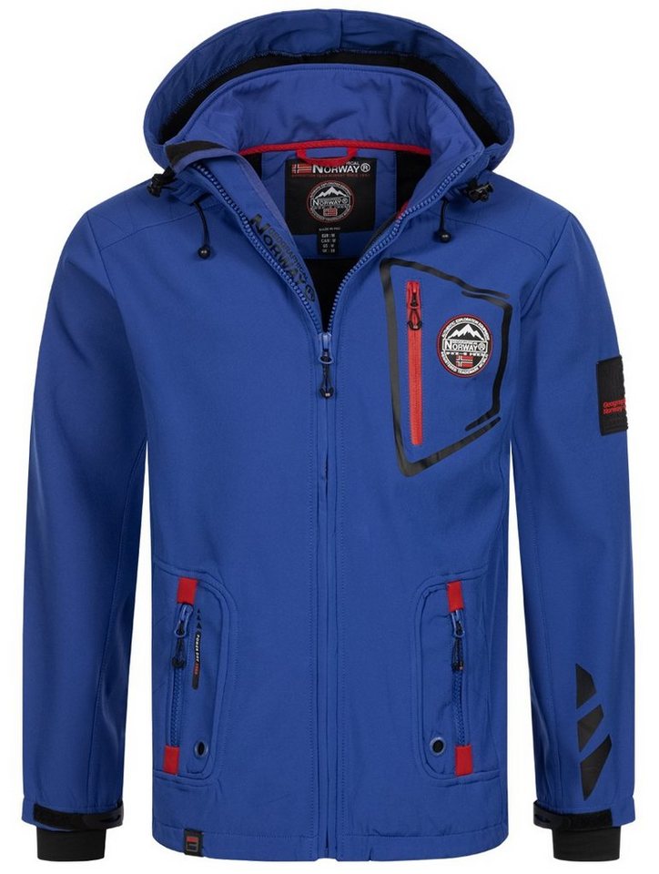 Geographical Norway Softshelljacke Herren Frühlings Jacke Softshell Jacke Outdoor Regen Übergangs Jacke von Geographical Norway