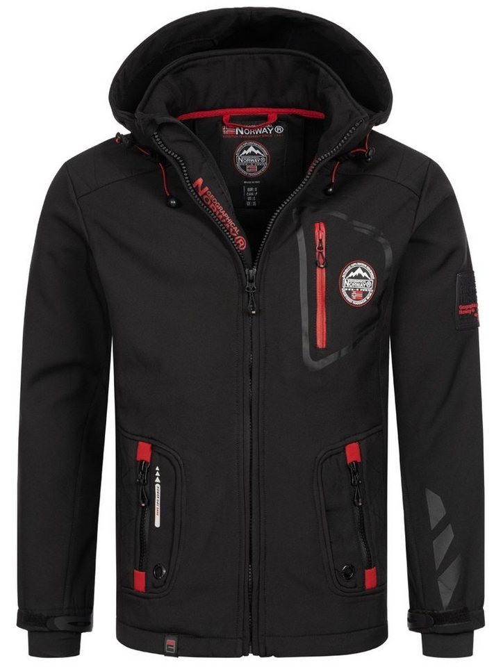 Geographical Norway Softshelljacke Herren Frühlings Jacke Softshell Jacke Outdoor Regen Übergangs Jacke von Geographical Norway